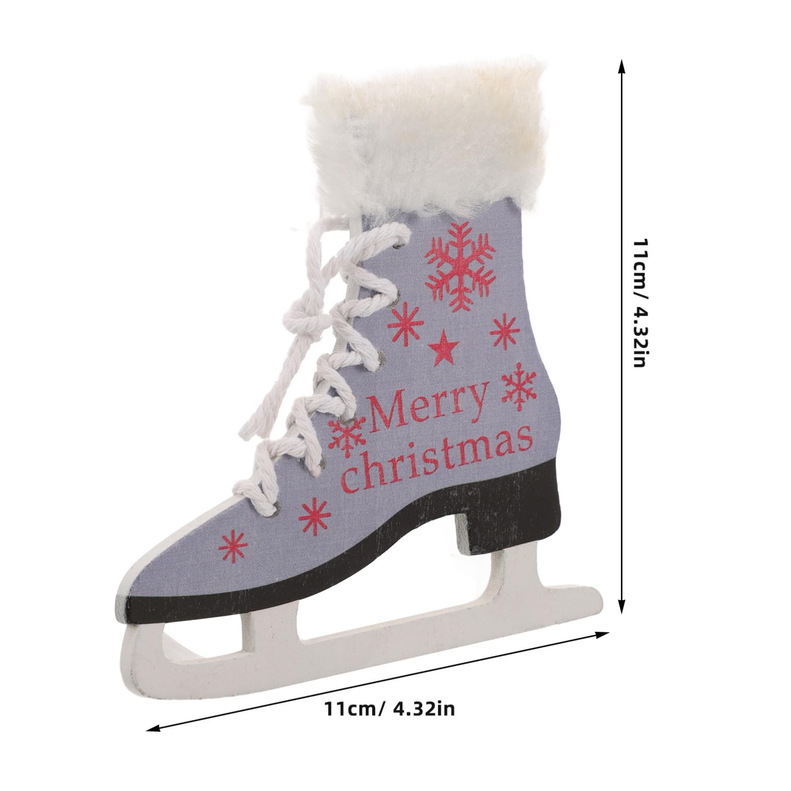 BESPORTBLE Holiday Decor Blue Shoe Ornaments Ice Skates Christmas Tree Decorations Keychain