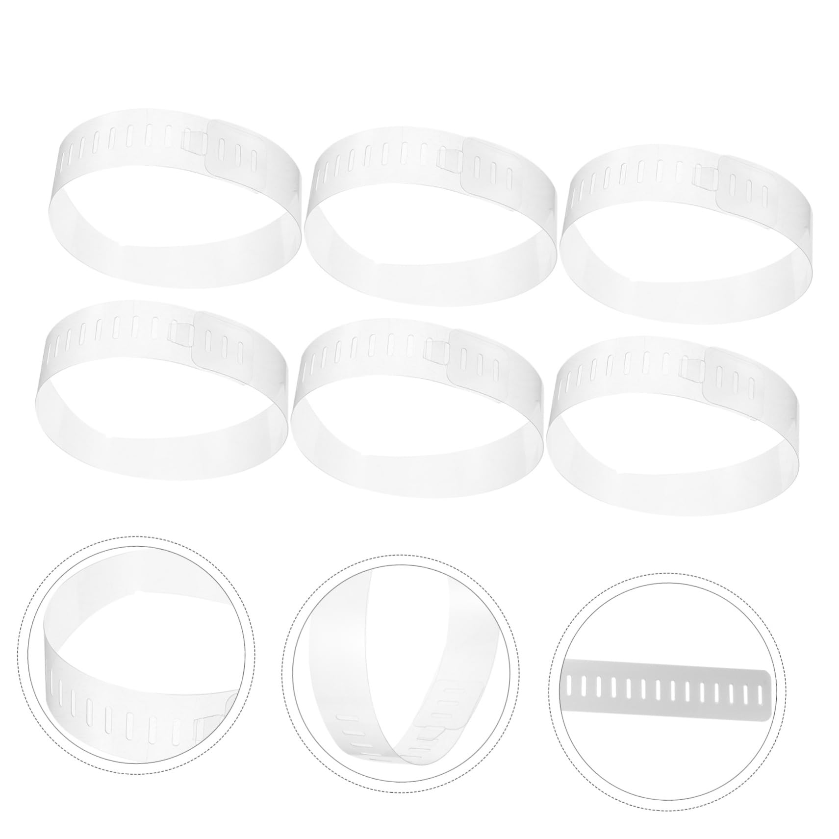 100 Piezas Collar De Pvc Para Cuello De Camisa Soporte De Plástico Para Camisas Transparente De Hombre y Mujer Moldeador De Cuello
