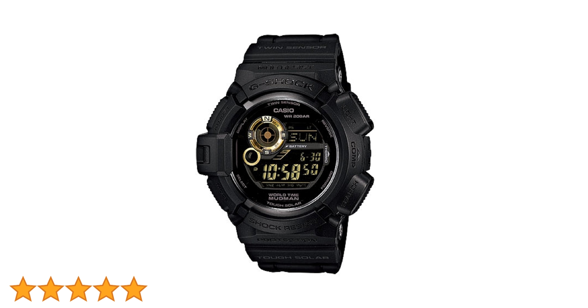 CASIO G-SHOCK G-9300 マッドマン タフソーラー ブラック GW-9300-1JF | CASIO