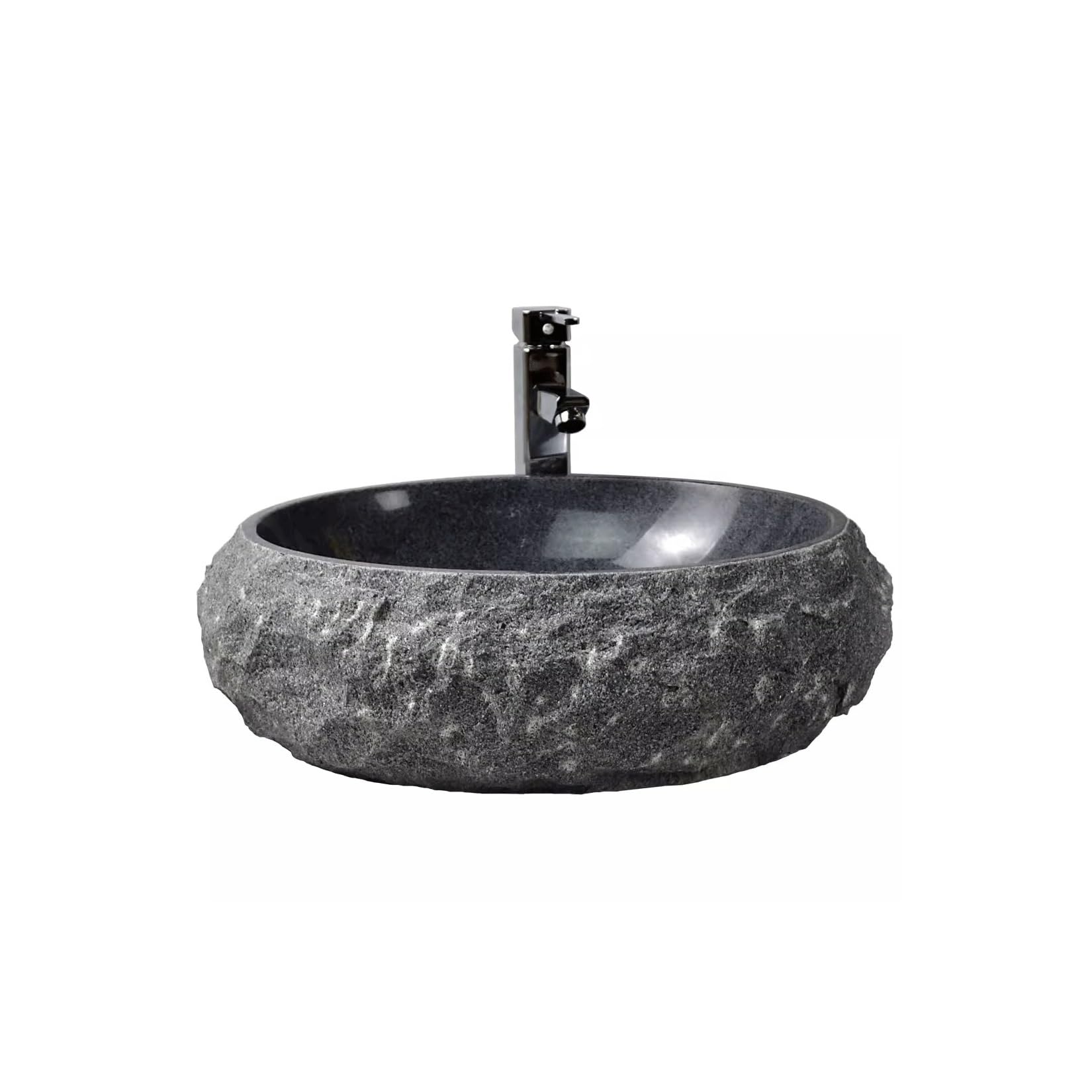 HPTHLY Bathroom Sink Household Retro Marble Washbasin Outdoor Balcony Stone Above Counter Basin Bathroom Wash Basin Wash Basin Vessel Sinks (A)
