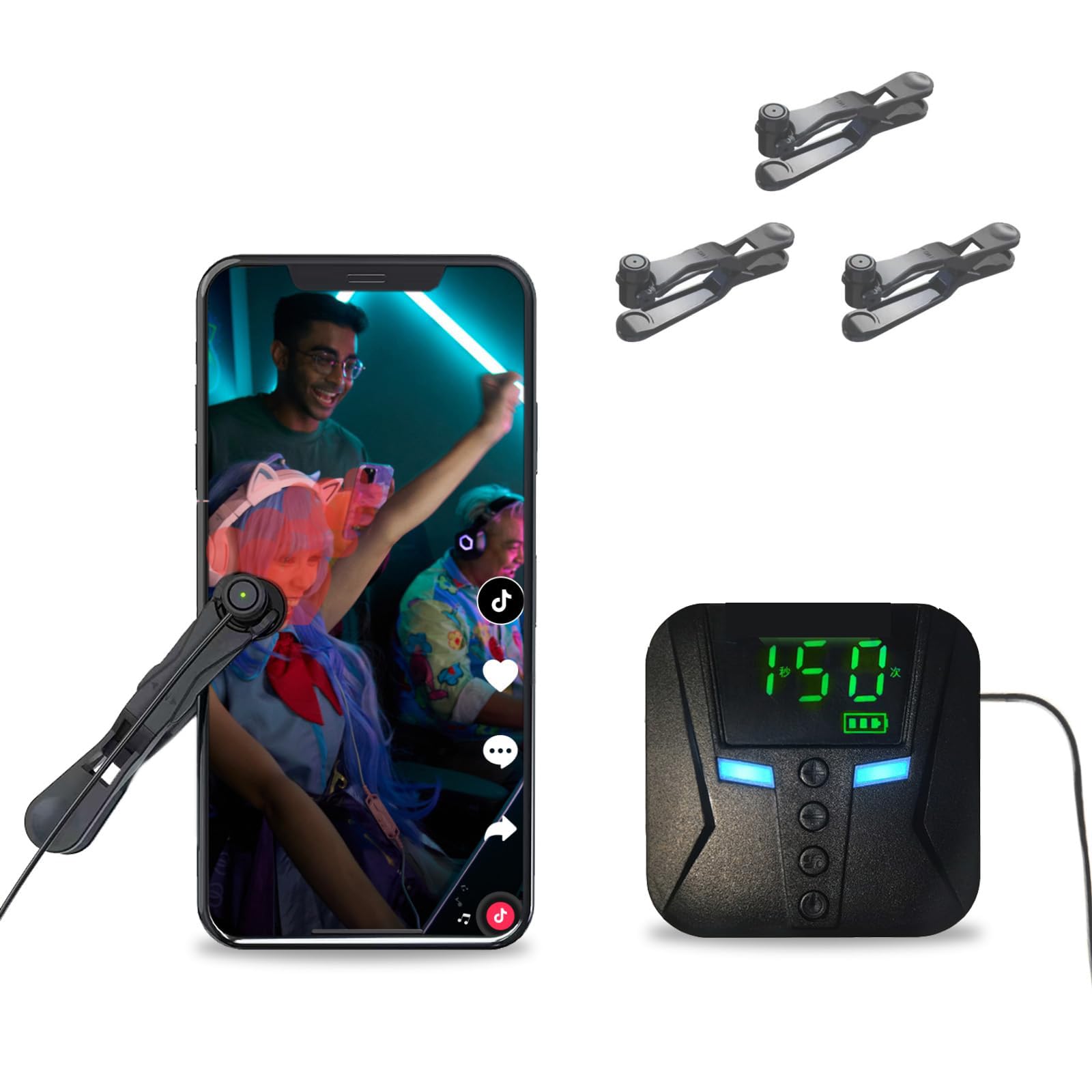 Sponsored Ad – NALACAL Automatic Clicker for iPhone iPad, Phone Screen Device Speed Clicker for Android IOS, Simulated Finger Continuous Clicking, Adjustable Auto Physical Tapper, Suitable for Games, Reward Tasks