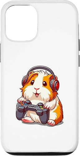Miniatura 4 de iPhone 12 mini Funny guinea pig and Video Gamer Lover fluffy cavy Gamers Case