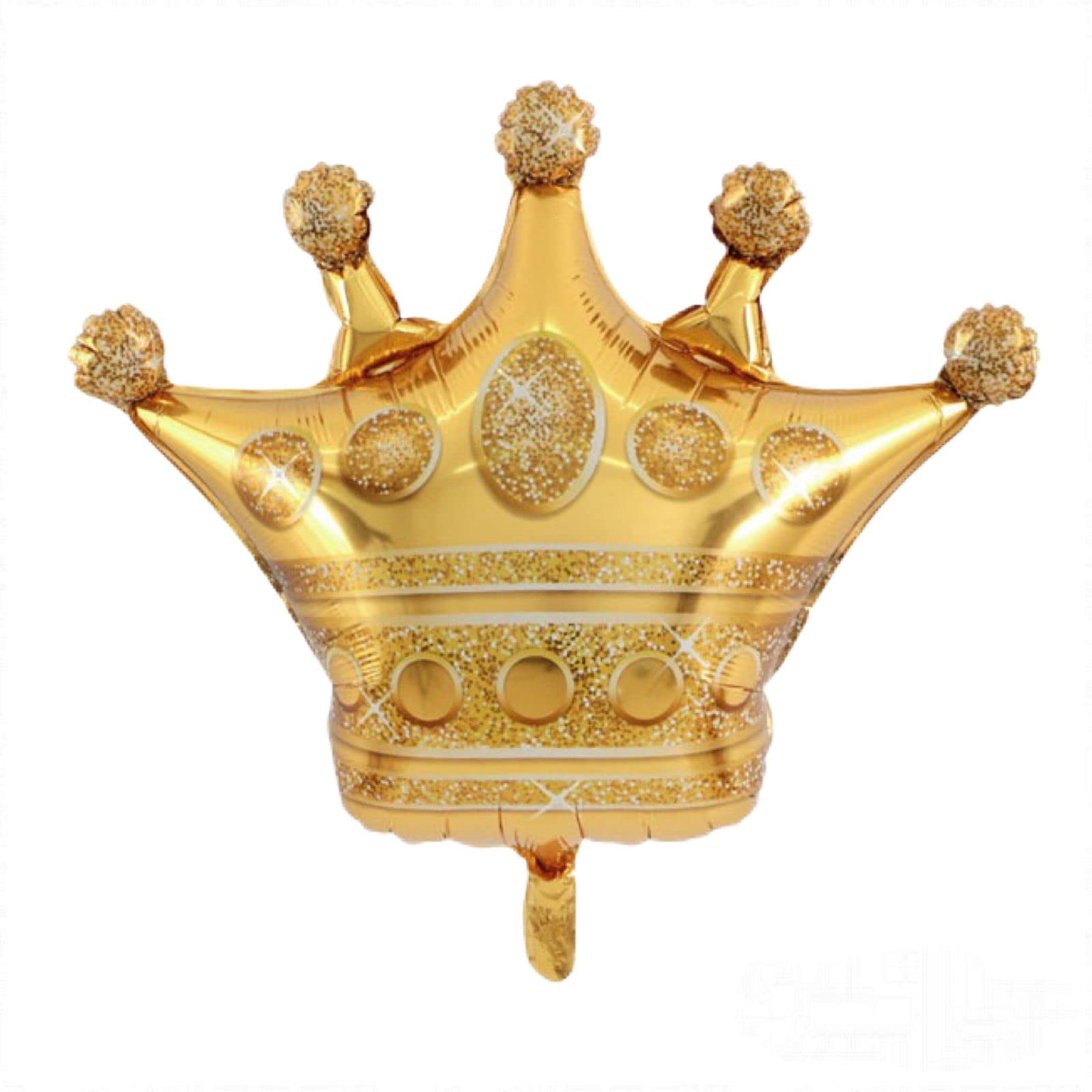 LA FIESTA 1 Pc 74 * 68 CM Crown Foil Balloon for Princess Birthday Decorations for Girls – Large Mylar Crown Balloon for Birthday, Wedding, Baby Shower Party Decorations – Kid’s Party Supplies