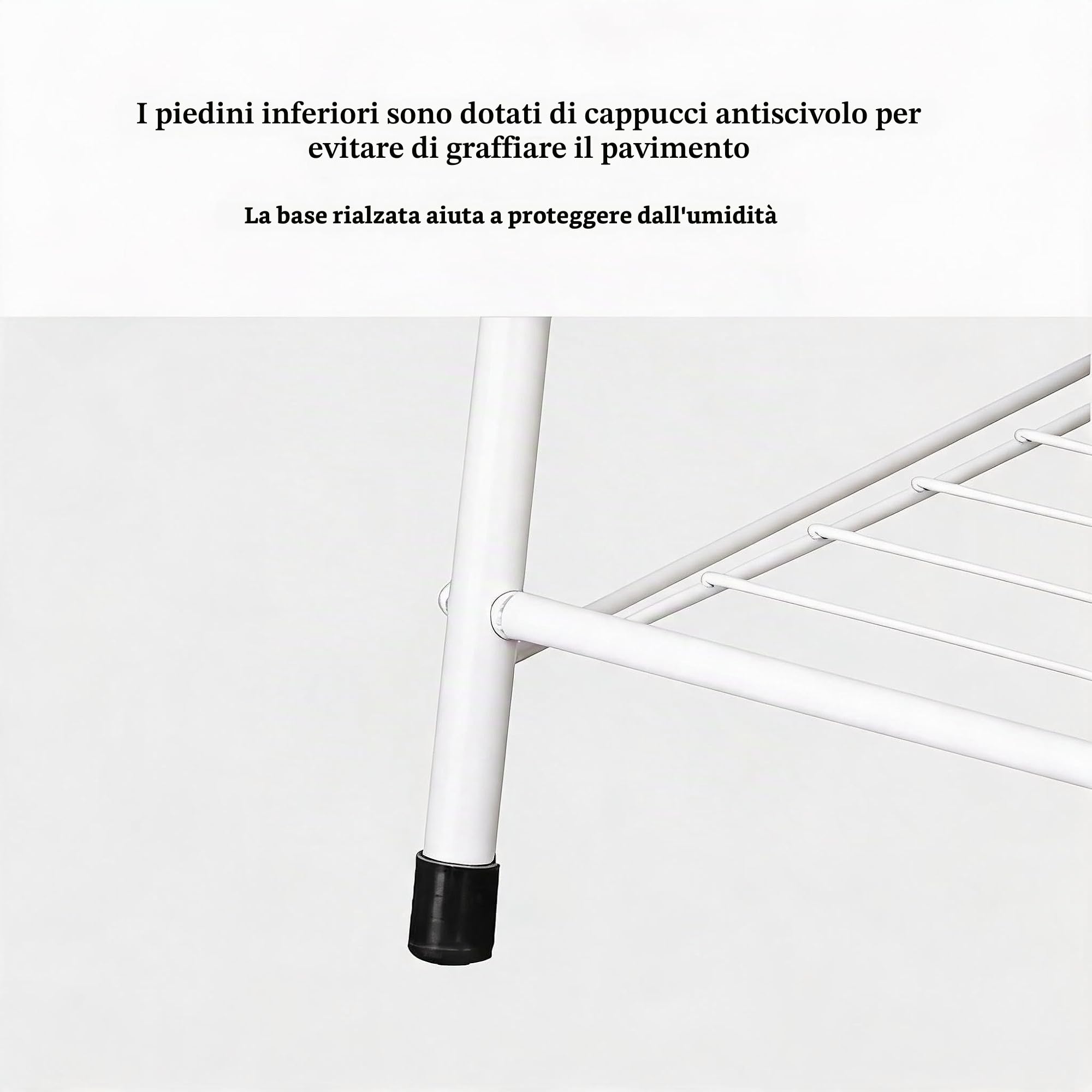 Garvee Portapiante da Interno ed Esterno in Metallo a 3 Ripiani, Supporto per Piante a Scala con Rivestimento Protettivo, Scaffale Portavasi Antiruggine Opaco per Balcone e Soggiorno, Bianco