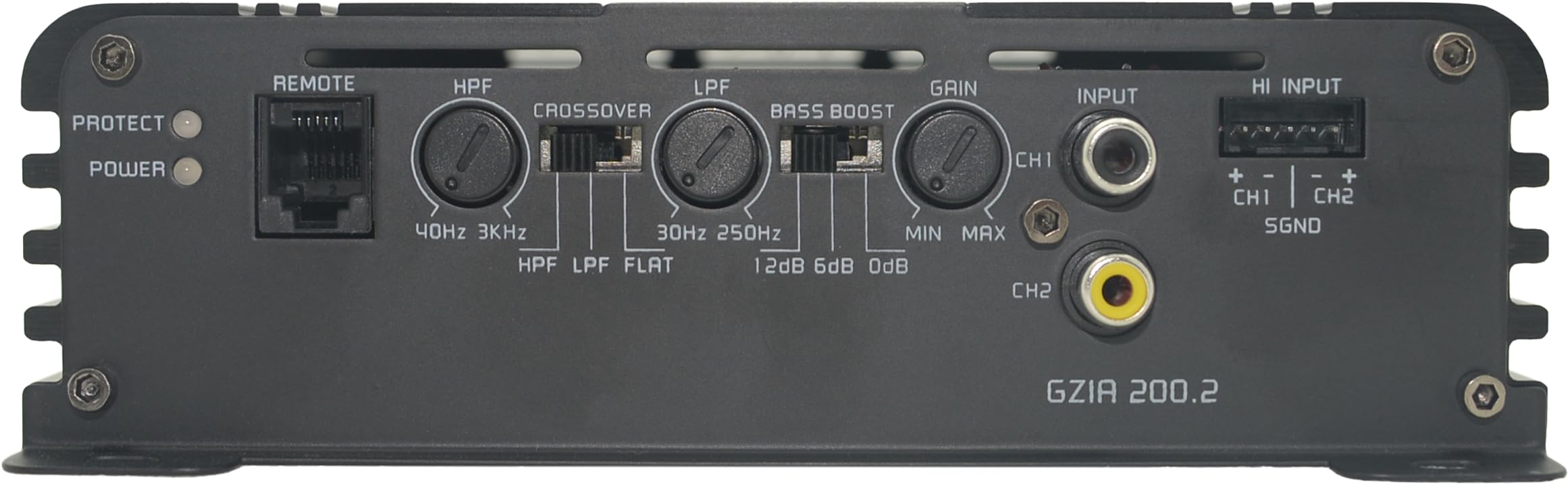 Ground Zero GZIA 200.2 – Potente amplificatore a 2 canali per un suono chiaro e un uso versatile