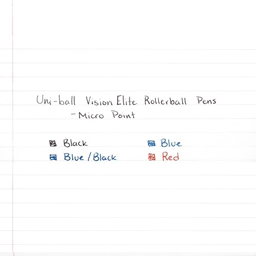 Miniatura 3 de uni-ball 69021 Uni-Ball Vision Elite Stick - Bolígrafo de bola rodante, TRS Brl, tinta azul, caja de 144