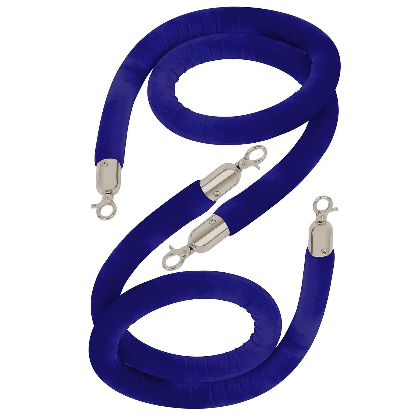 Velvet Rope,Rope Safety barriers, Crowd Control Rope with Gold Clasps, Braided Hemp Rope for Queue Divider, Velvet Rope Safety Barrier Twisted Hemp