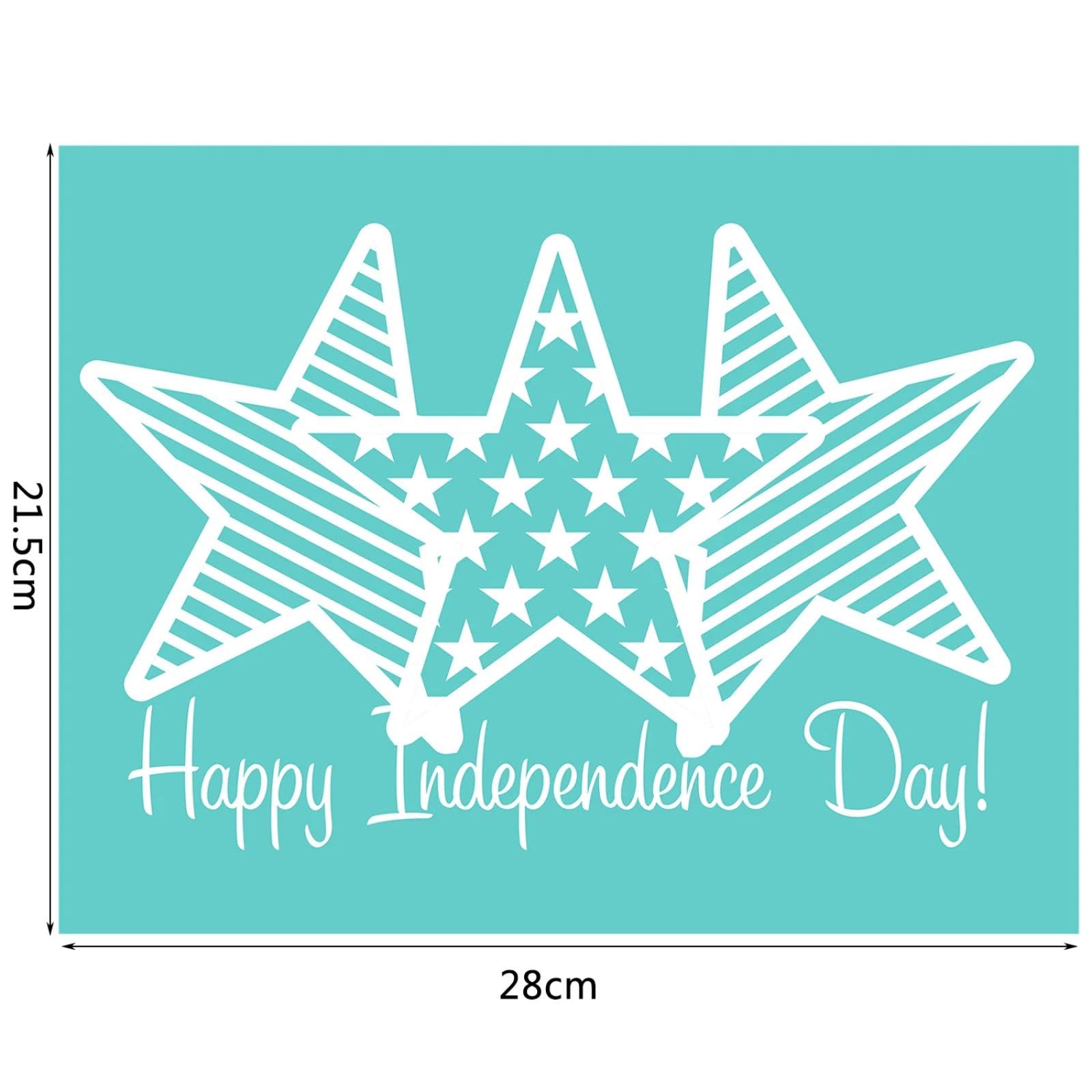 MANGOUSONG Screen Printing Kit,28x21.5cm Pentagram Silk Screen Stencils Reusable Silkscreen Print Kit for Printing Handbag Decoration Template ?Seal Tool