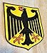 Germany Coat of Arms Patch German Eagle Shield Embroidered Iron-On Aufnäher