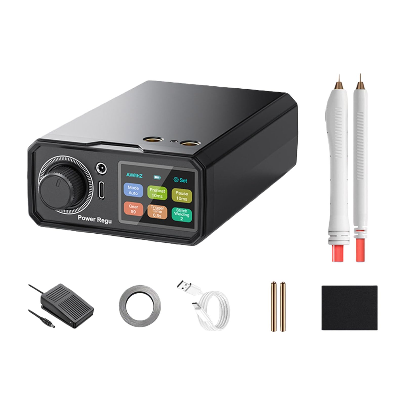 Spots Welder, Portable Welder Machine, Spots Welding Equipment Energy Storage 10000mAh for 18650 Battery Handheld