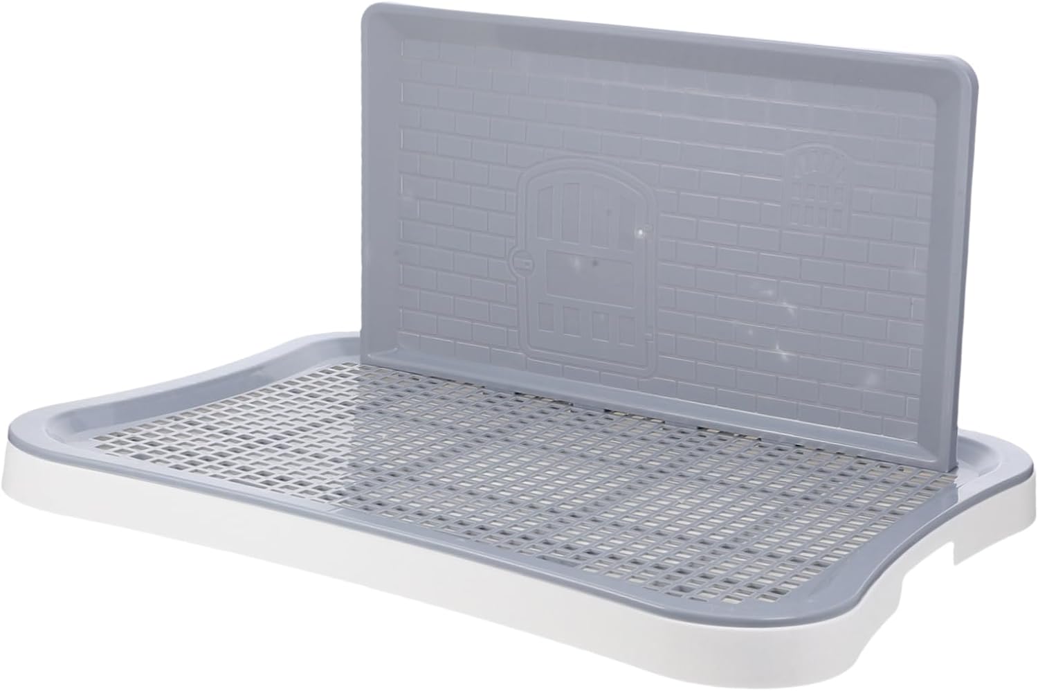 Dog Training Potty Pad Holder for Puppy Dog Indoor Outdoor Potty Tray Wall Fence Easy to Clean