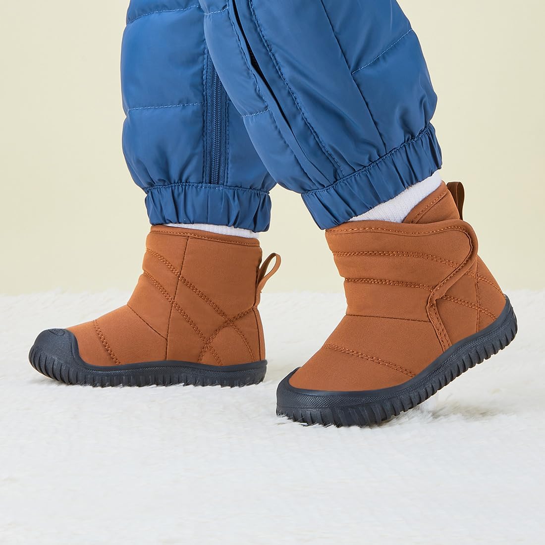 BMCiTYBM Toddler Baby Snow Boots Baby Boys Girls Winter Walking Shoes