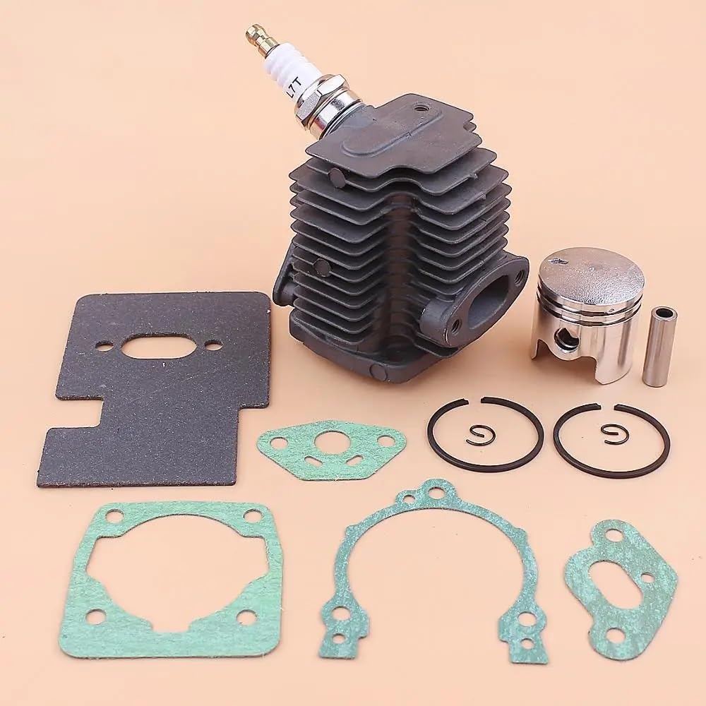 Kit cylindre-piston 33mm pour débroussailleuse CG260 et moteur chinois TU26 avec bougie