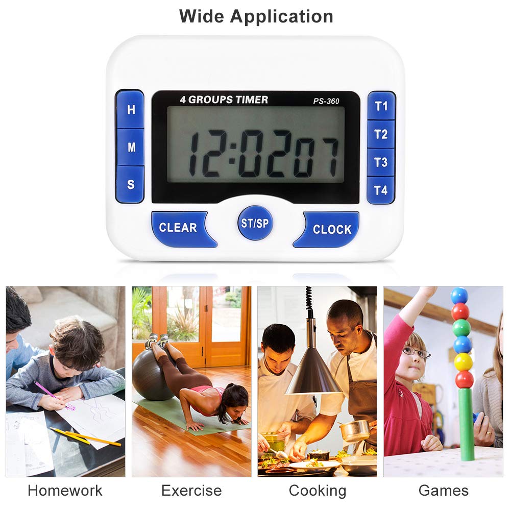 Timer Digitale Brannan – Conto Alla Rovescia 59:59 – Sottile, Tascabile, Con Batteria Inclusa – Per Cucina, Forno, Allenamento