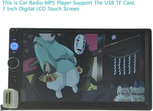 Miniatura 2 de Eaglerich coche estéreo Bluetooth Radio HD 7 pulgadas 2 DIN pantalla táctil manos libres TFUSBAUX MP3MP4 soporte cámara de visión trasera