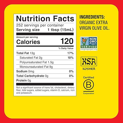 Vista 2 de Bragg Organic Extra Virgin Olive Oil – Made with Greek Koroneiki Olives – Cold Pressed EVOO for Marinades & Vinaigrettes – USDA Certified, Non-GMO