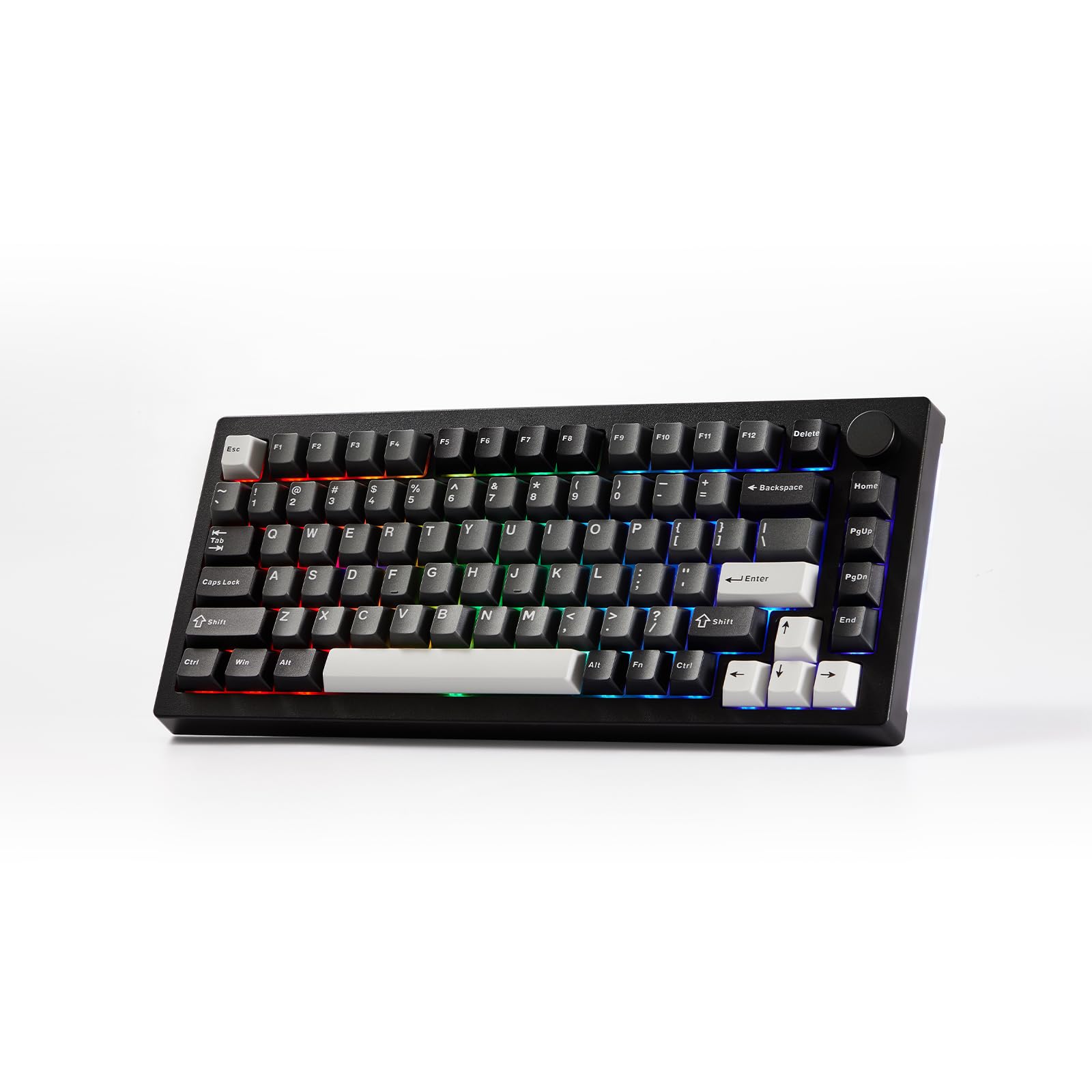 Amazon.com: Akko 5075 V3 Black & Silver Gaming Keyboard, 75% Multi