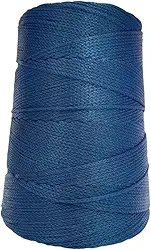 Fio nautico 500g 3mm 500m cores Linha Rabo rato bolsa corda cordão polipropileno croche trico cone (Marinho)