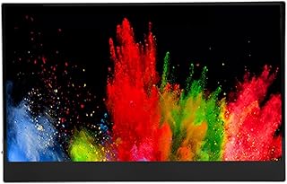 Monitor Portátil, 15.6 Polegadas Uhd 3840x2160 Usb C Monitor Portátil, 4 K Hdmi Hdmi Monitor de Jogos Ips, Monitor Externo Autorotation para Laptop Pc Mac Telefone Ps4 Xbox (Plugue UE)