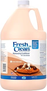 PetAg Fresh ’n Clean 15:1 Conditioner 1 Gallon - Soap-Free Dog Cat Grooming with Vitamin E Aloe Vera, Strengthens Coats Long-Lasting Fresh Scent