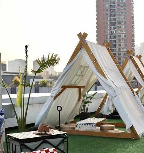 Red Celebrity - Tienda de campaña triangular terraza olla caliente barbacoa campamento al aire libre estrella alojamiento catering tienda de campaña