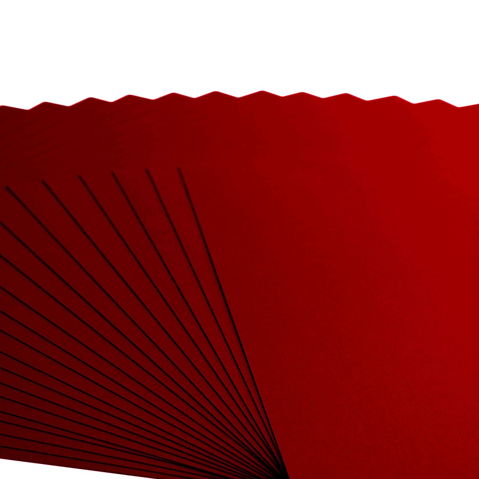 Florence Cardstock Smooth, Coloured Card Making Supplies 12 x 12 inch, Red, 20 Sheets - Image 4