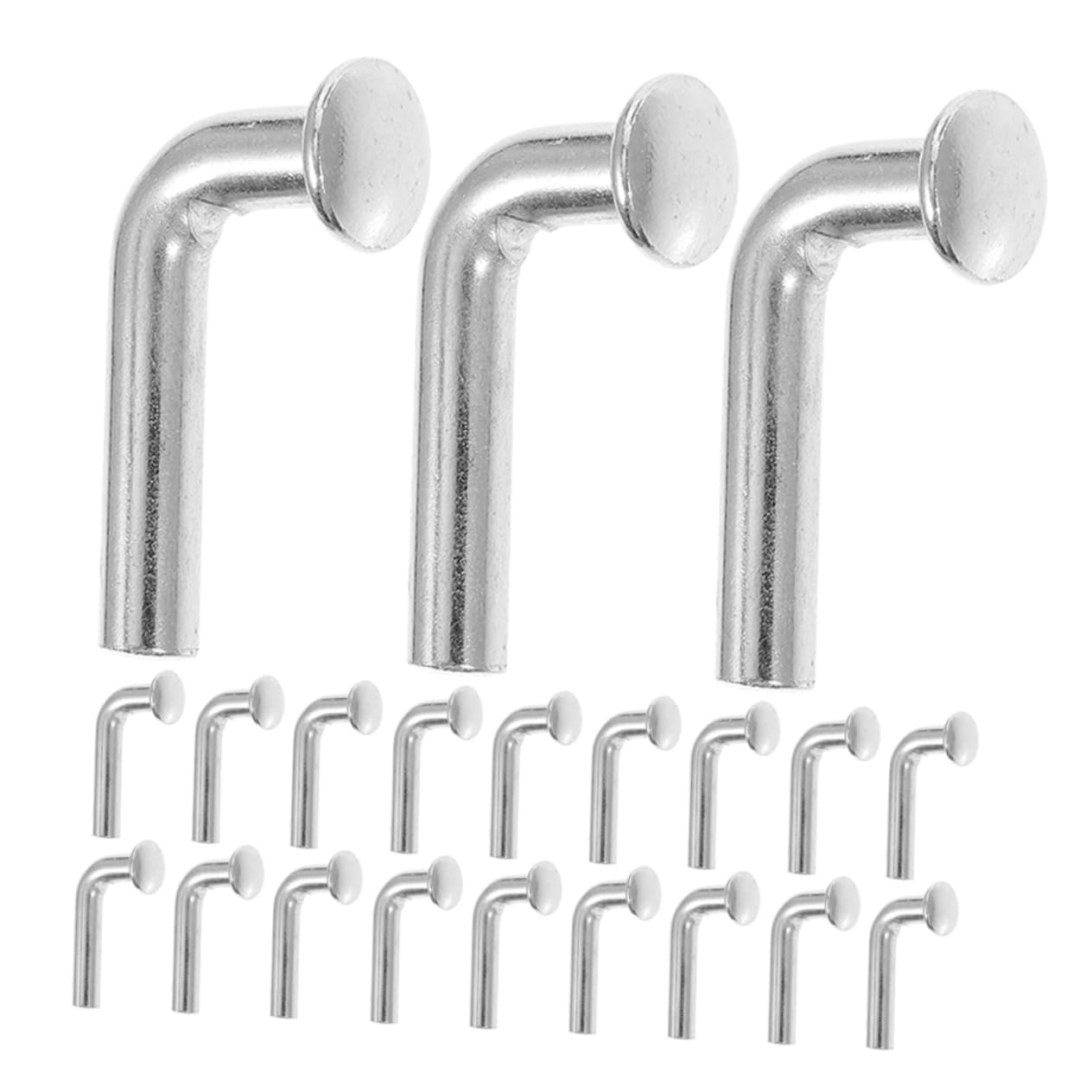 KICHOUSE 100pcs Pallet Rack Safety Heavy Duty Clip Locking for Pallet Racking System Flat Head Rivet Design for Warehouse Security Organization