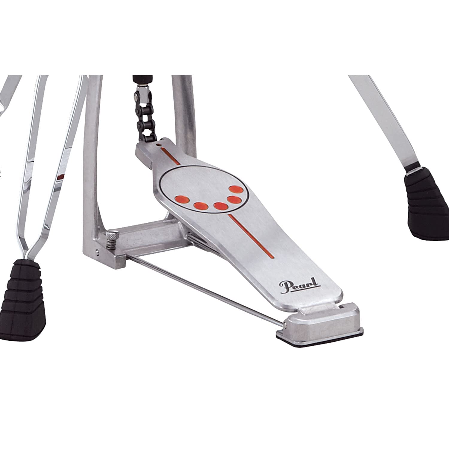 Pearl H-930 Hi-Hat Machine Hi-Hat avec support de baguette en métal Série 930 Style démonteur Hauteur et tension de ressort réglables Pieds pivotants Construction à double entretoise