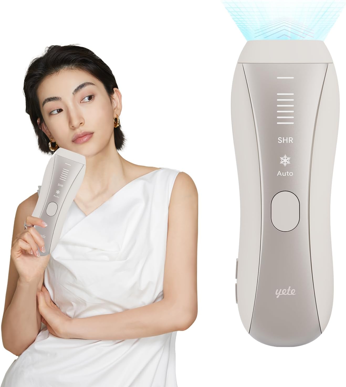 Yete（エイティー）脱毛器 IPL光脱毛器 サファイア冷却 SHR連続照射