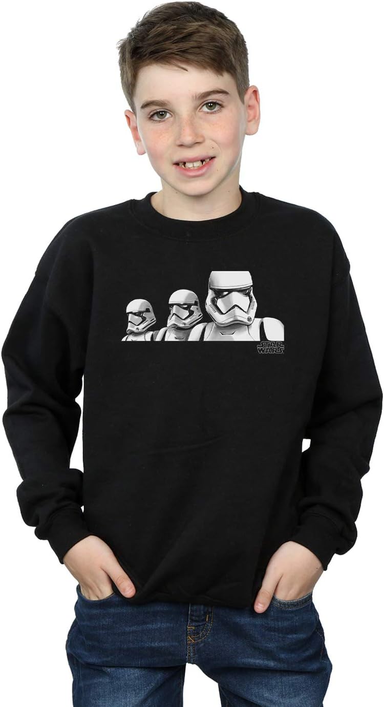 Star Wars Boys The Rise of Skywalker Troopers Band Sweatshirt Black 9-11 Years