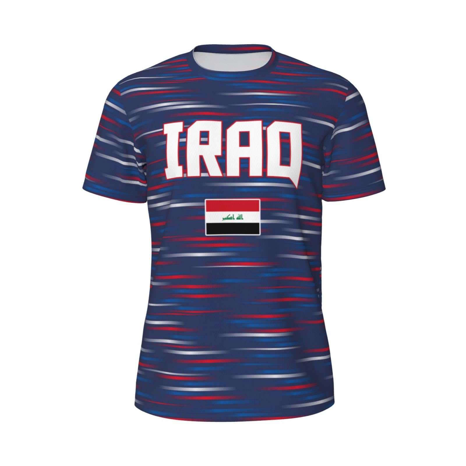 DABOYOZHZH Iraq Flag Cool Iraqans (151) Sports Jersey Mesh T-Shirt 3D Print for Running Cycling Soccer Tennis Fitness Climbing Shirts