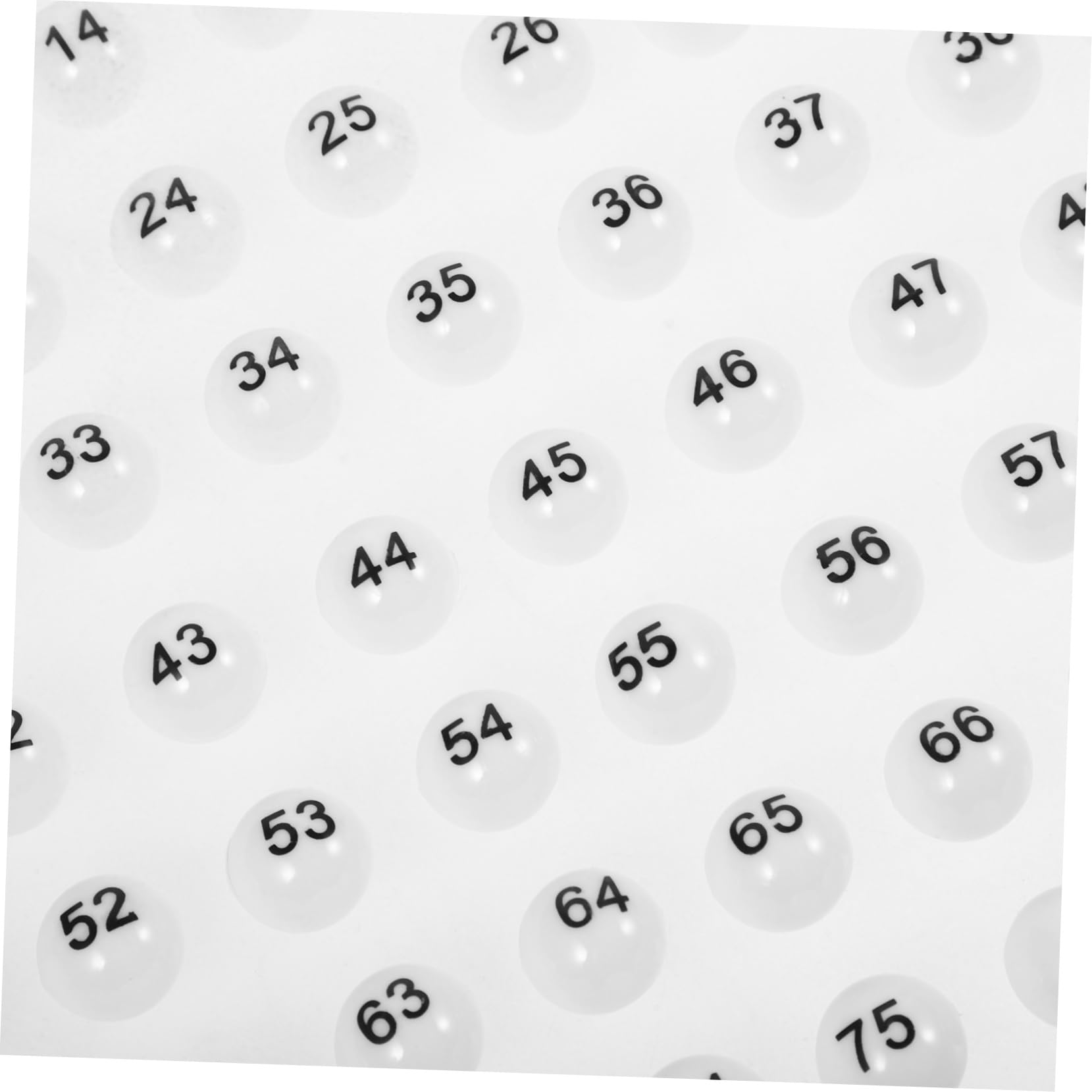 ibasenice 75pcs Interesting Game Balls Plastic Raffle Drawing Balls Numbers for Events