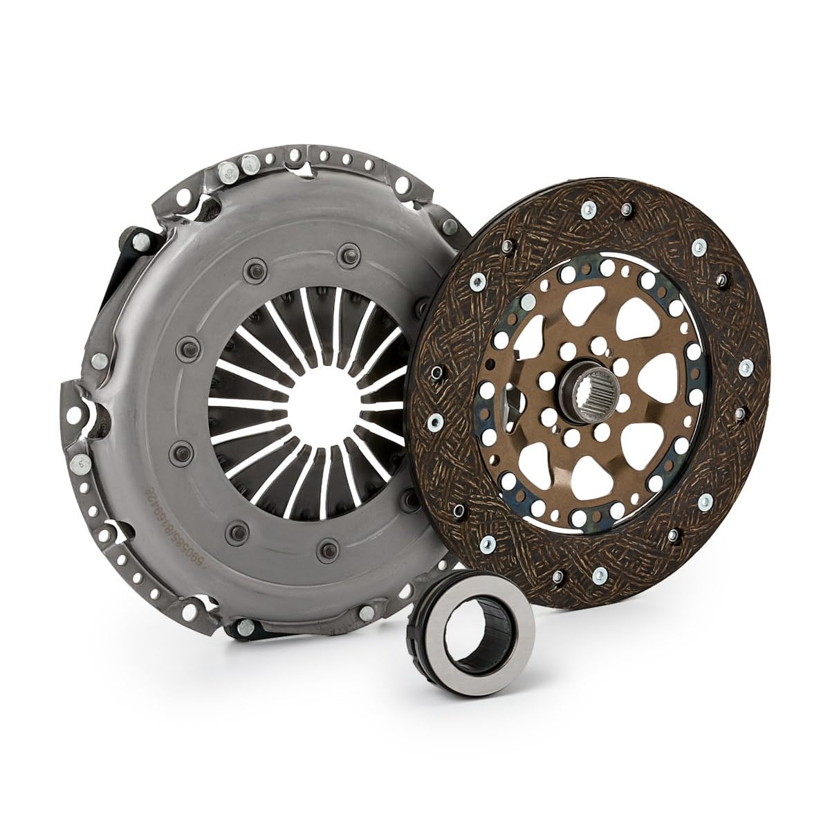 RIDEX 479C0075 Kit de embrague con placa de apriete de embrague con cojinete de desembrague Revisar/sustituir volante doble masa con plato de embrague Compatible con VW Passat B5 GP Variant 3BG, 3B6