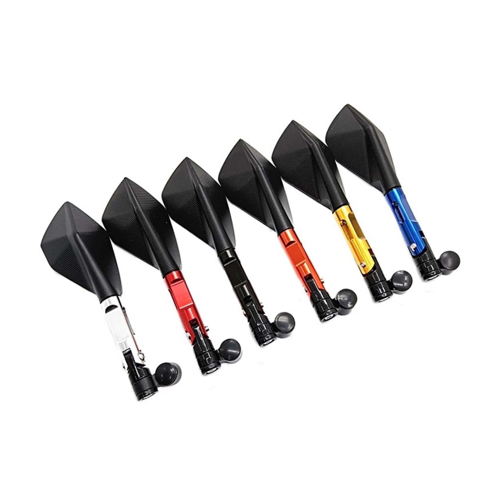 Specchietti per manubrio motocicletta Motocicletta Adatto Per Accessori Moto Specchietto Laterale In Lega Di Alluminio Per Suzuki(Black)