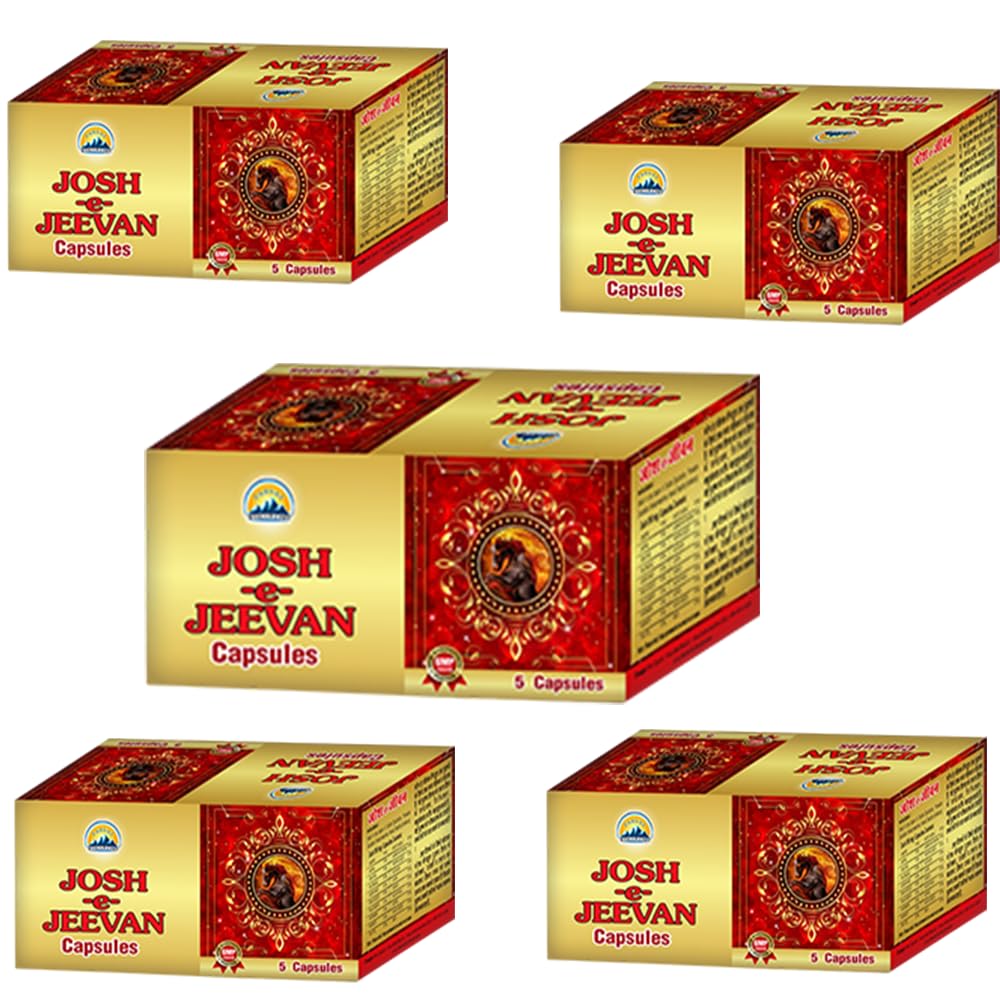 Parvat Healthcare Josh e Jeevan Capsule (5 Capsules) – Ayurvedic Capsules for Enhanced Energy & Stamina | Improves Over All Health & Body Wellness (Pack of 1)-image-34
