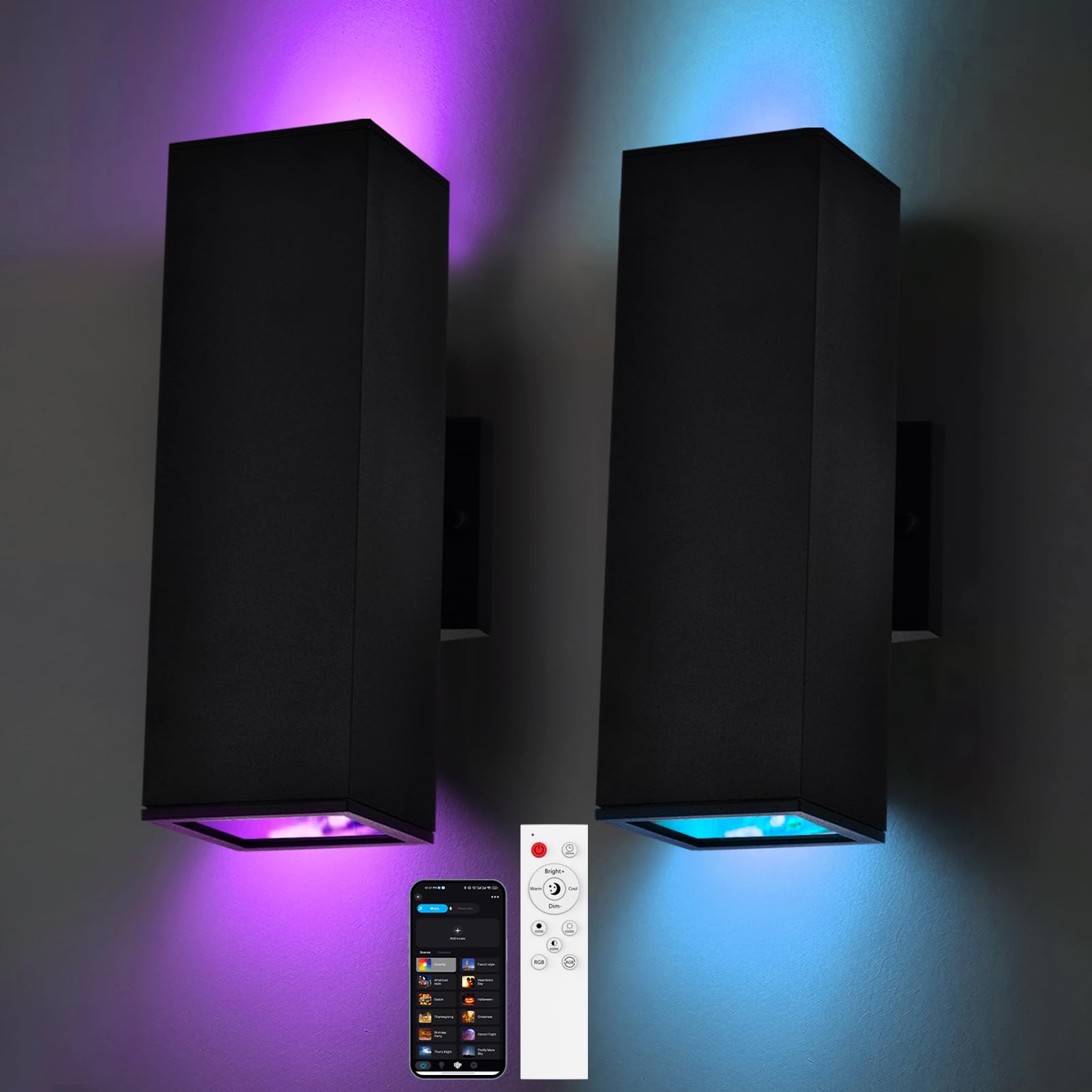 Photo 1 of iYogaled Smart Up/Down Outdoor Wall Lights