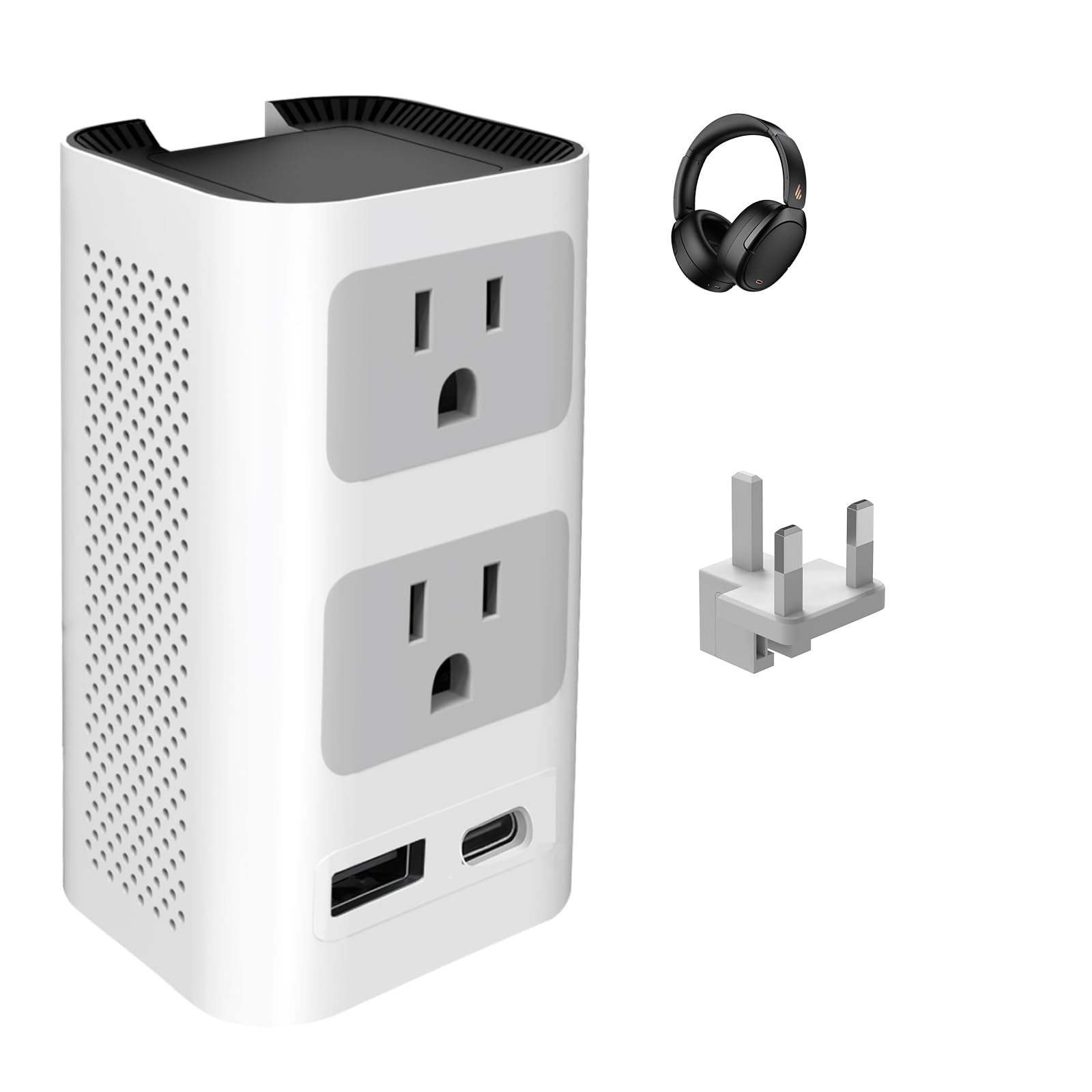 mapambo European Travel Plug Adapter USB C, International Power Adapter with 2 USB C Ports 2 AC Outlets and 2 USB A Ports-picture-31
