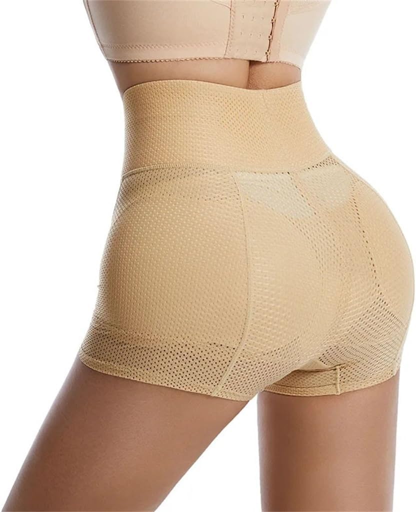 Women's Hollow Breathable Shapewear Pants with Padded Fake Butt Push Sexy