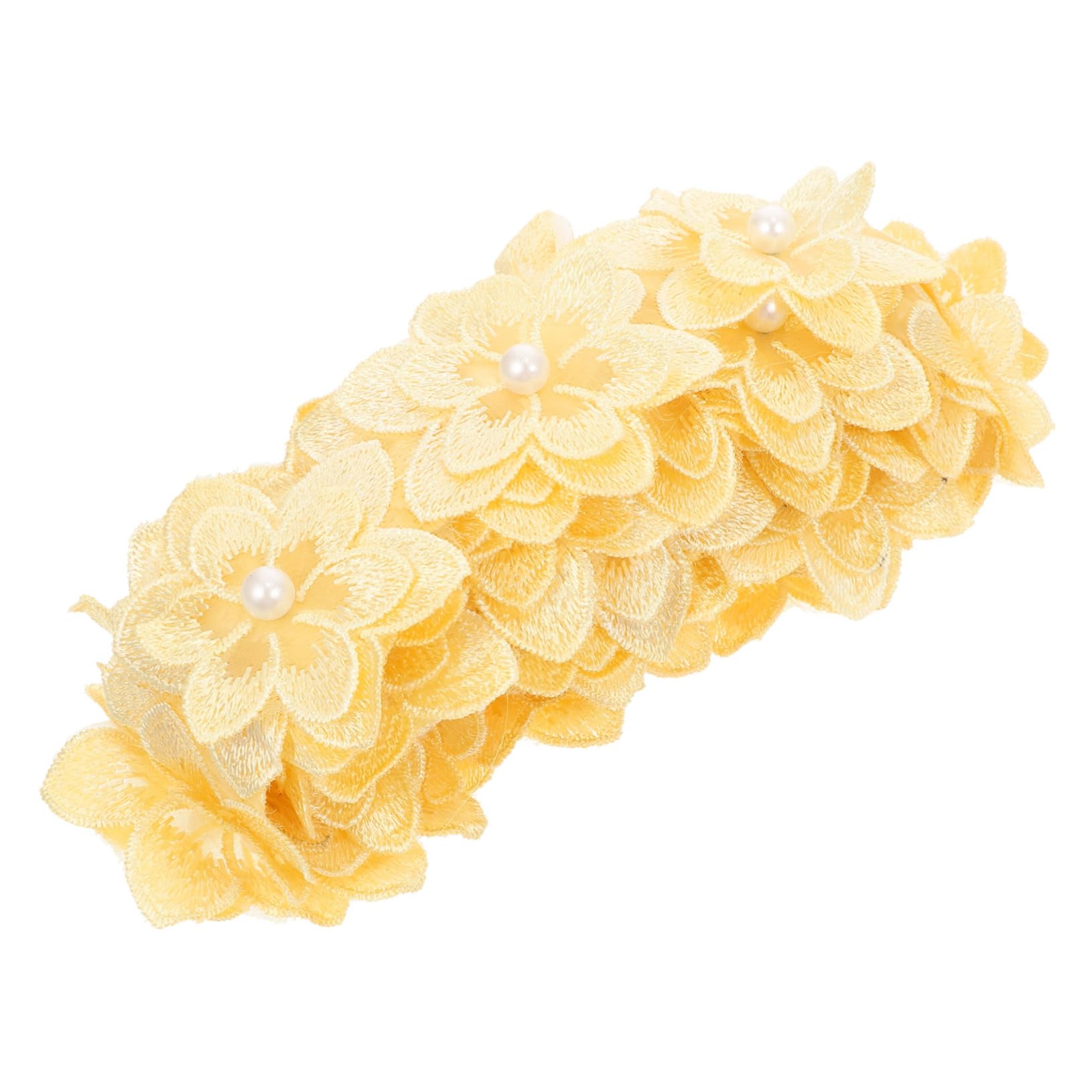Gadpiparty 2 Rollos Encaje para Vestidos de Novia y Manualidades Yards de Material Floral para Decoración de Ropa y Accesorios