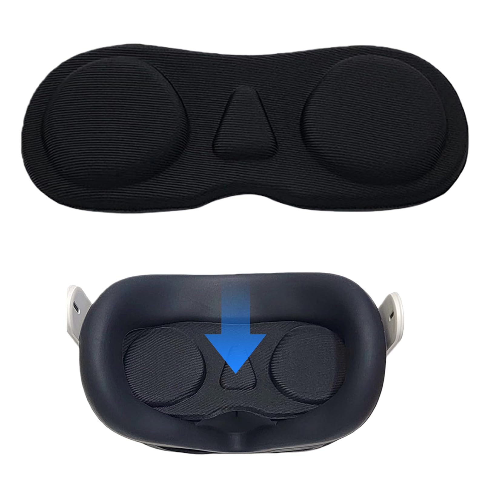 Copertura Protettiva per Obiettivo VR, compatibile con Meta Quest 3S, Quest 3/2/1, 3S Xbox Edition, Vision Pro, Valve Index, Rift S e Pico 4, Antipolvere e Antigraffio (Nero)