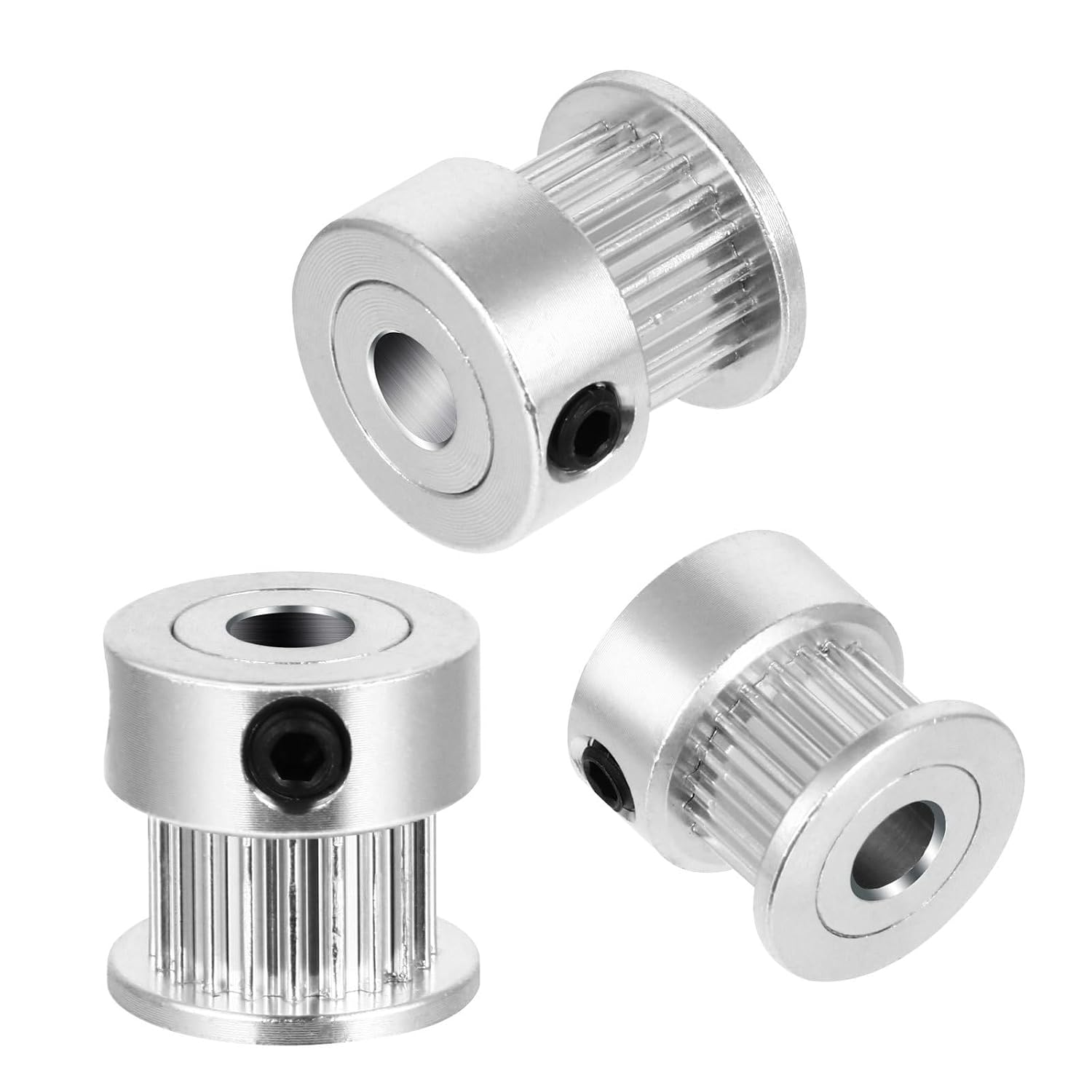 10pcs Gt2 Timing Belt Pulley 20 Teeth 6mm Width Synchronous Wheel with 5mm Bore for 3D Printer Stepper Motor Mechanical Transmission