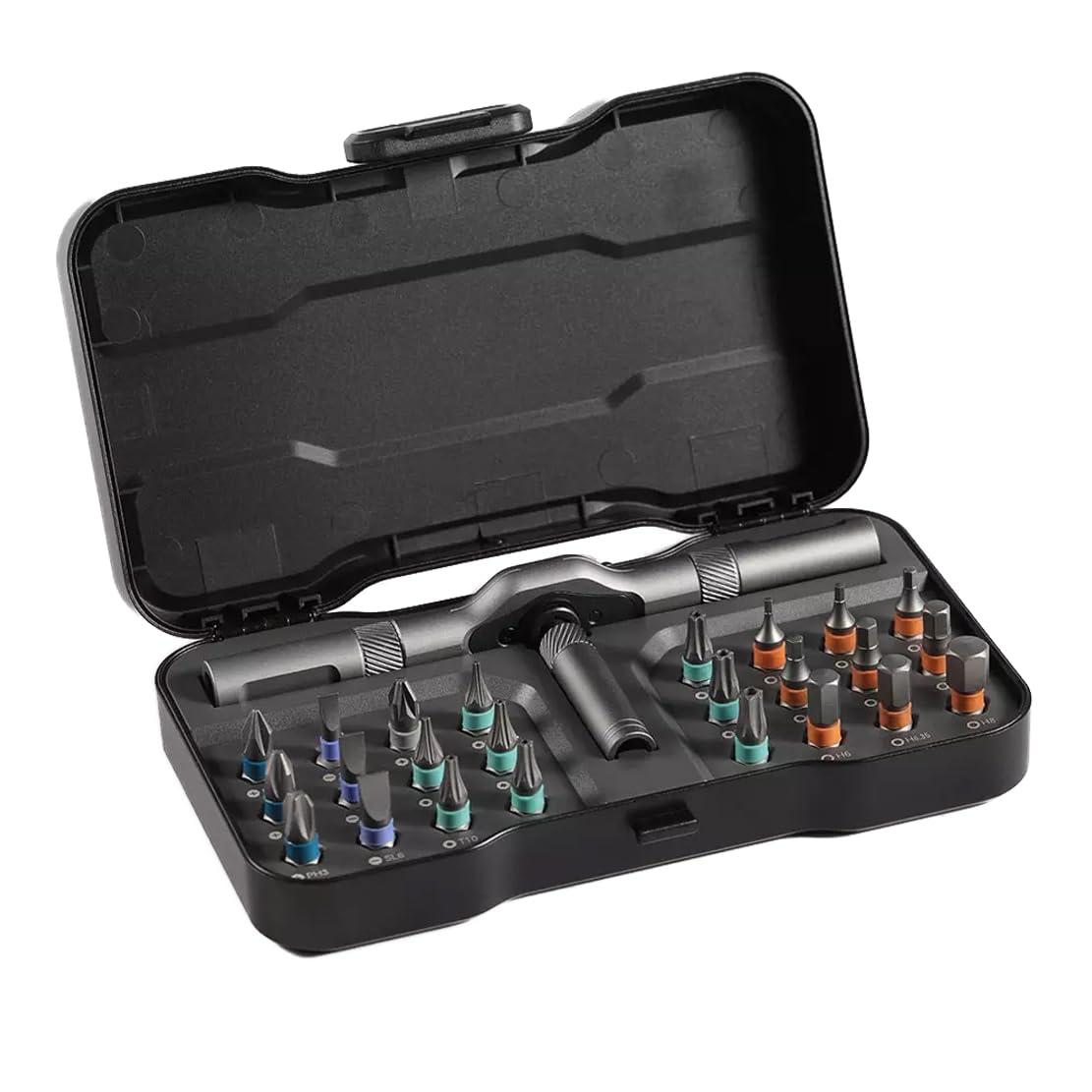 24 In 1 Ratchet Screwdriver Sets, Multipurpose Repair Tool, Magnetic Impact Screwdriver Bits Set, Manual Hardware With Aluminum Alloy Handle, for Home Improvement, Diy, Work, Car