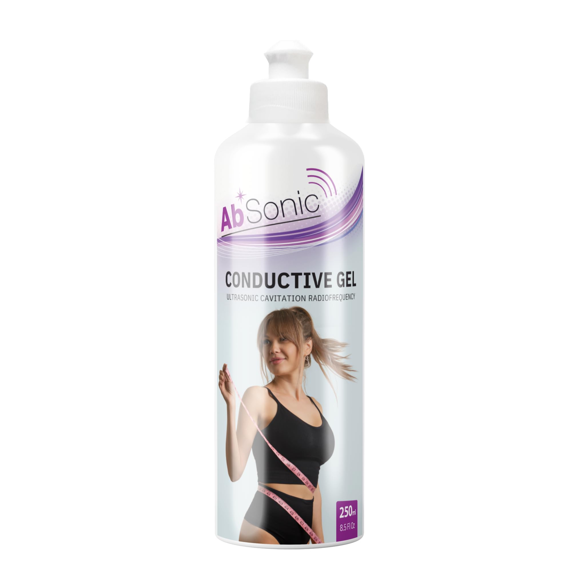 Absonic Cavitation Gel for Body Sculpting Machine - Conductive Gel for RF Radiofrequency, Ultrasonic Cavitation, Slimming Devices - Paraben-Free Body Contouring Gel, 1-Pack (8.5 oz)
