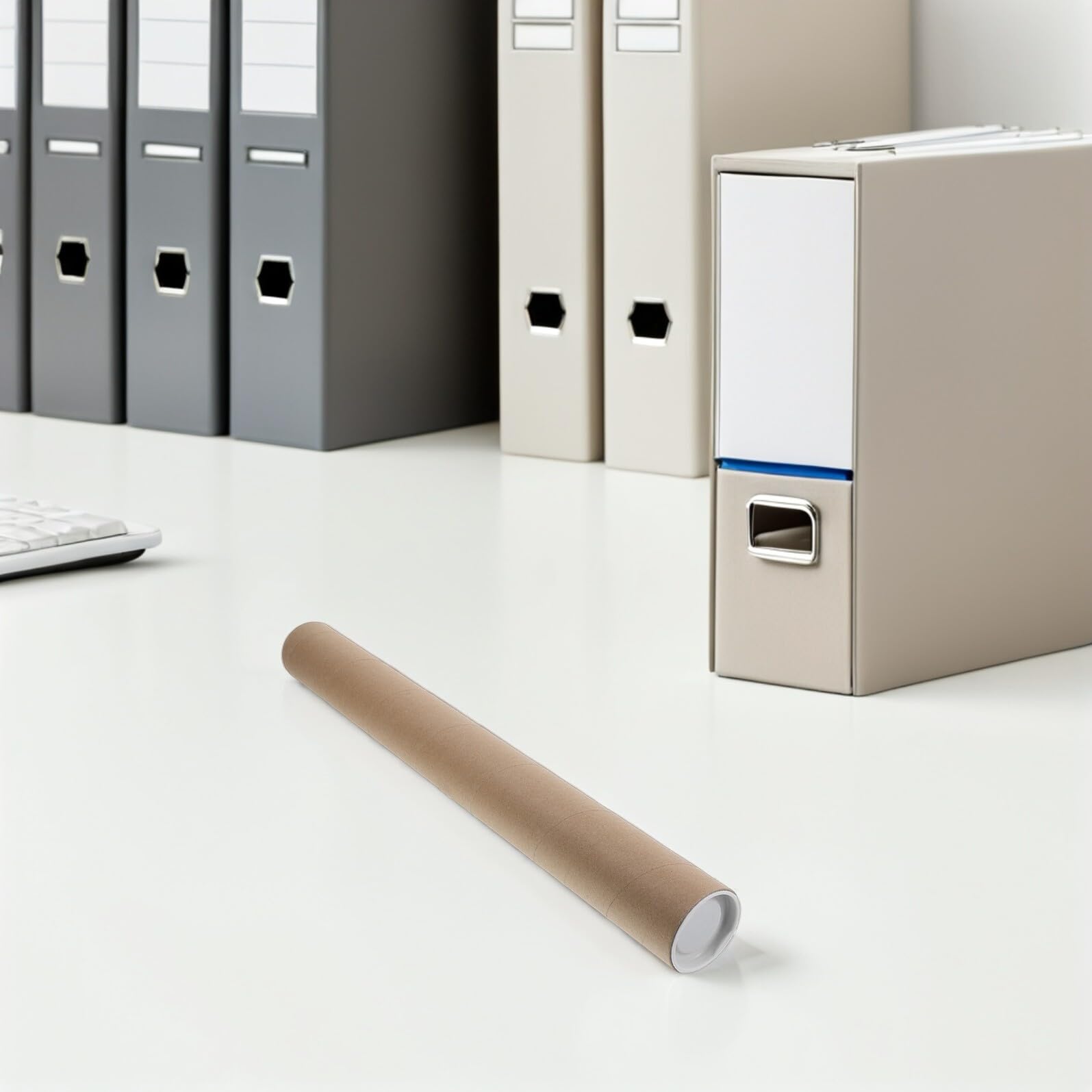 STOBAZA 10pièces Lot de Tubes Cylindriques Carton pour Expédition Affiches Estampes Cartes et Plans Robustes et Réutilisables