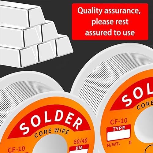 Miniatura 6 de Alambre de soldadura de núcleo de colofonia de plomo de estaño de alta pureza para soldador eléctrico, contenido 2% flujo de soldadura Sn60-Pd40