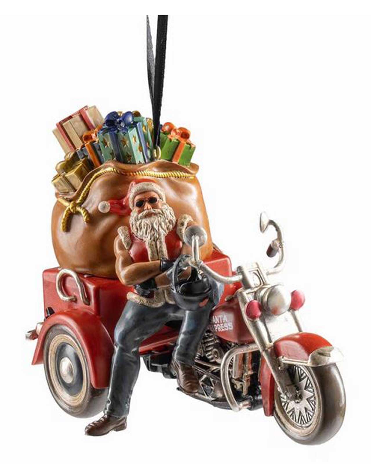 Harley-Davidson 2025 Sculpted Biker Santa Holiday Christmas Tree Ornament