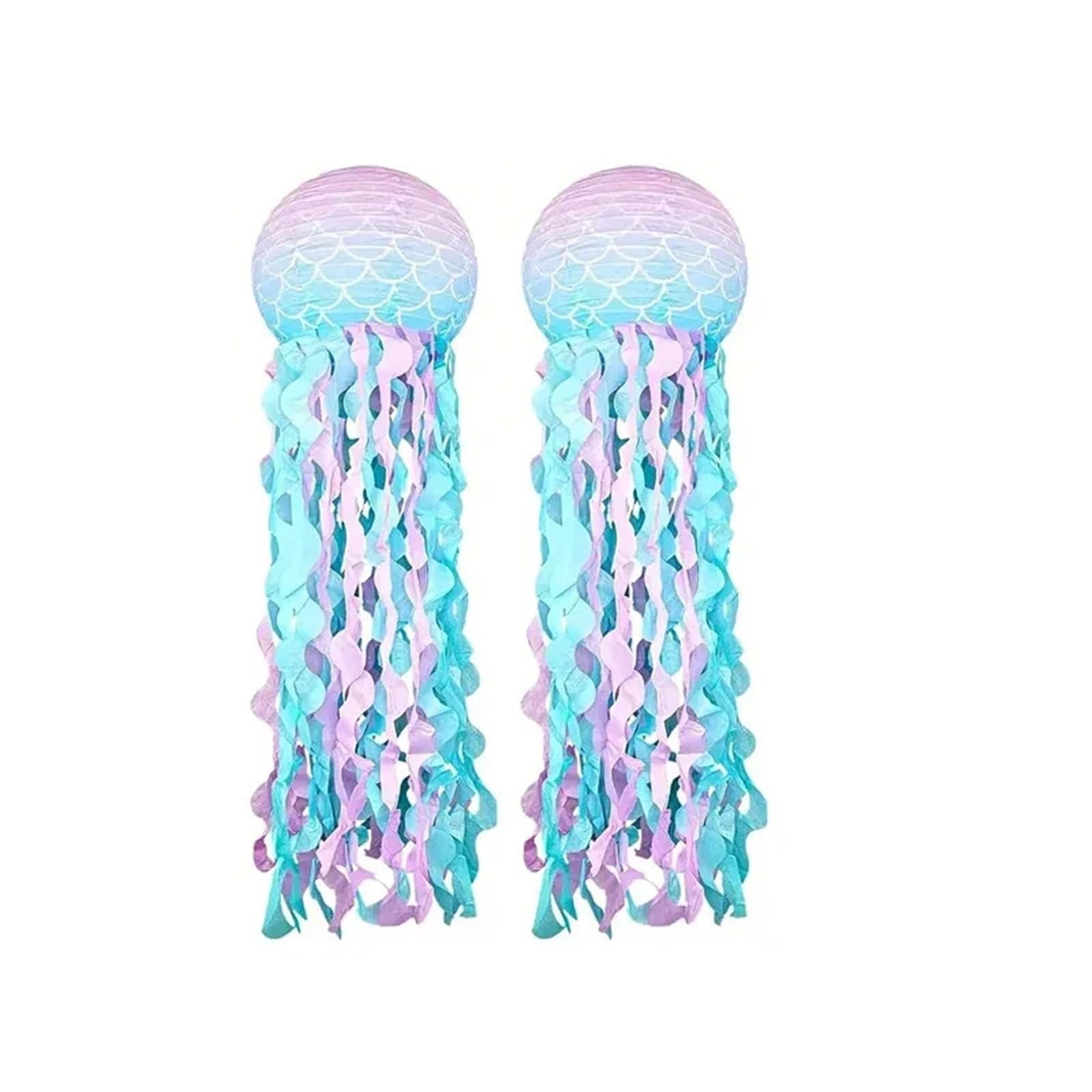 10Pcs Jellyfish Paper Lanterns for Lighting