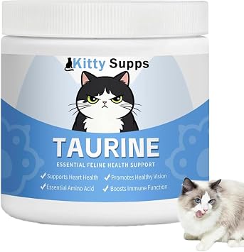 1PCS Kitty Supps Taurine for Cats,KittySupps Taurine for Cats,Taurine Supplement,Immune Support, Boost Energy & Vitality & Daily Wellness, 200 Grams/Bottle 1