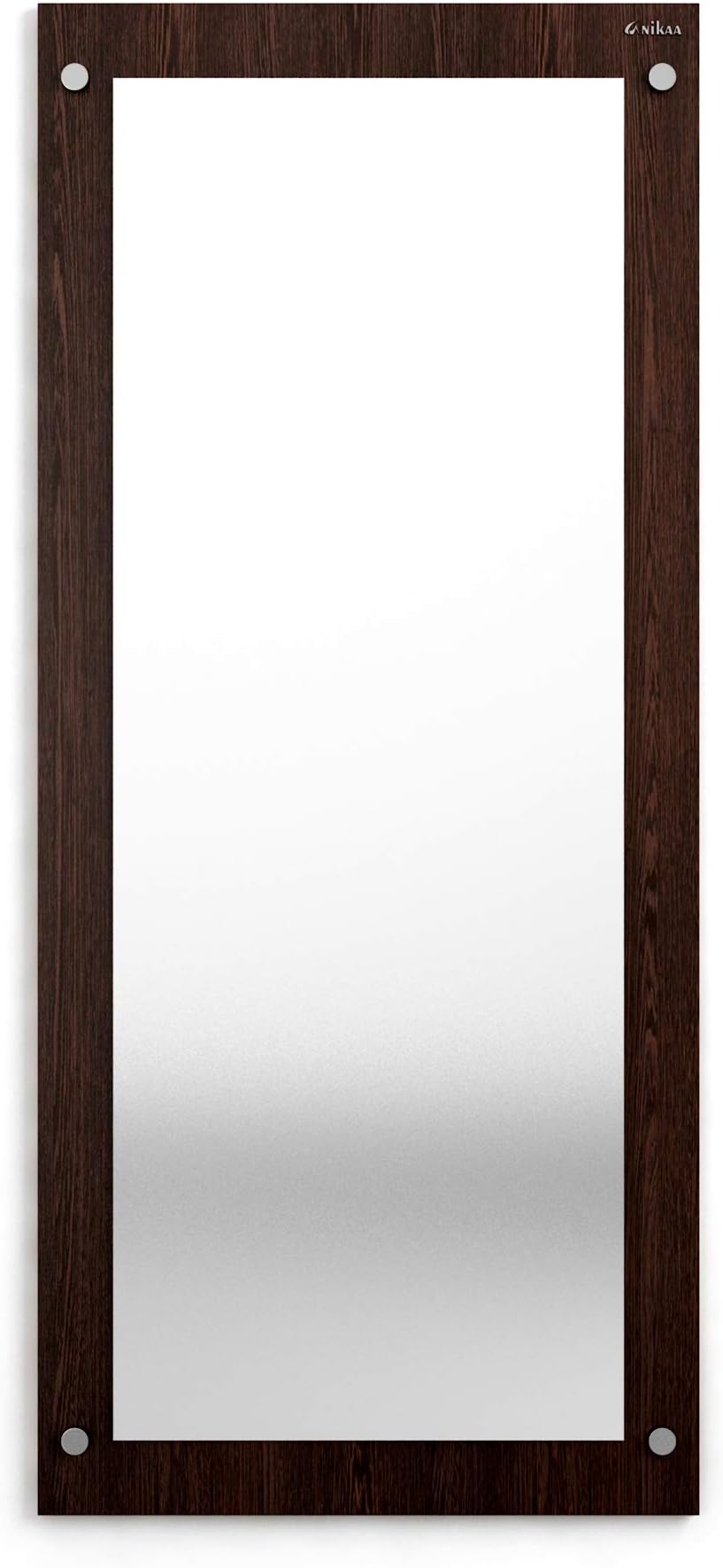 Sofi Engineered Wood Dressing Full Length Rectangular Wall Mounted Mirrors (Wenge Big) Framed