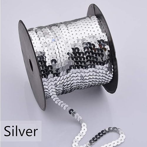 Miniatura 2 de Rollo de lentejuelas planas de lentejuelas Paillette, proyectos de bricolaje, cinta de lentejuelas para manualidades, adornos, accesorios de disfraz